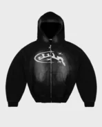 Divin By Divin Black Sunfade Zip Hoodie 1.webp