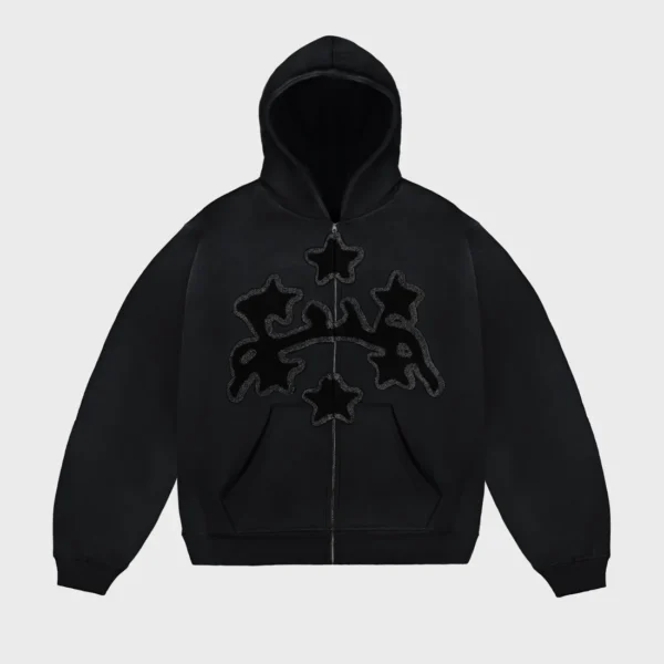 Divin By Divin Dark Stars Zip Hoodie 1.webp