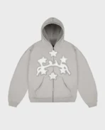 Divin By Divin Grey Stars Zip Hoodie 1.webp