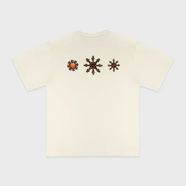 Divin by Divin Cream Pixel T Shirt 1.webp